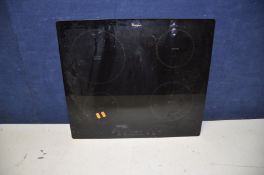 A WHIRLPOOL ACM838/NE INDUCTION HOB 58cm wide (no power cable so untested)