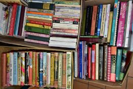BOOKS, approximately 115 titles in three boxes mostly relating to Cookery but including seventeen