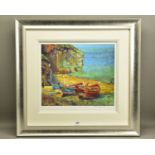 ROLF HARRIS (AUSTRALIA 1930) 'FIGURES ON THE BEACH, CORNWALL', a signed limited edition print, 11/