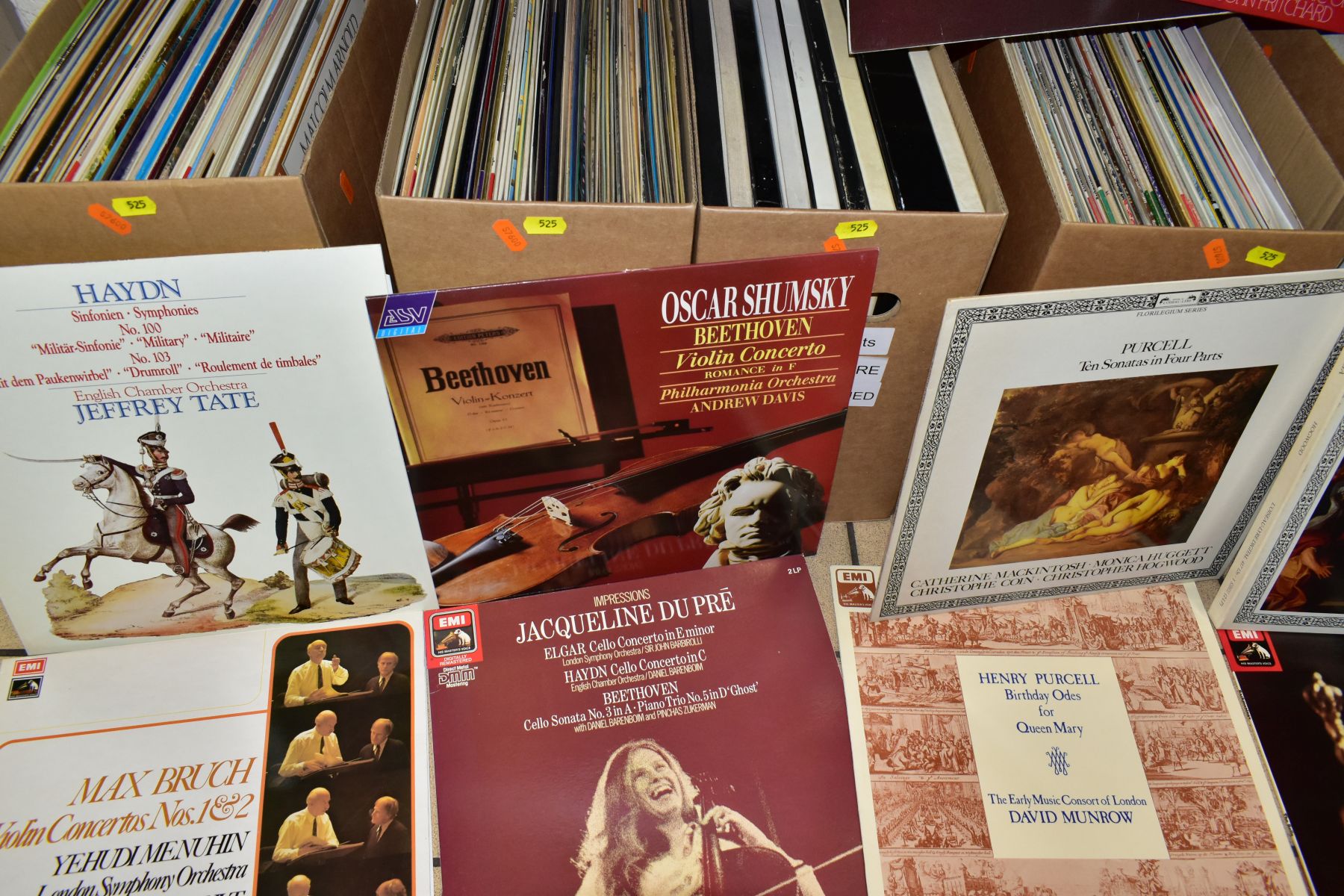 EIGHT BOXES OF CLASSICAL LP RECORDS, approximately one hundred and seventy records and fifty boxed - Image 3 of 3