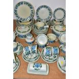 A SEVENTY FOUR PIECE MIDWINTER STONEHENGE CAPRICE DINNER SERVICE, comprising two tureens, nine cups,