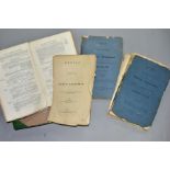 RAILWAY DEPARTMENT REPORTS, 1841 - 1845 three reports presented to both Houses of Parliament by