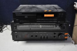A VINTAGE JVC JA-S10 STEREO INTERGRATED AMPLIFIER, a JVC JT-V10 Tuner and a Genexxa CD player (two