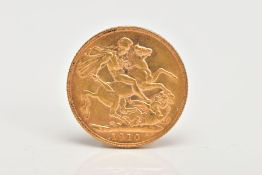 AN EARLY 20TH CENTURY FULL SOVEREIGN, depicting King Edward VIII, with George and the dragon to