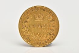 AN AUSTRALIAN FULL SOVEREIGN, a Sydney Mint full sovereign depicting Queen Victoria, dated 1866,