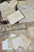 INDENTURES, approximately Sixty documents to include Mortgages, Deeds, Leases, etc, dating from 1734