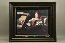 FABIAN PEREZ (ARGENTINA 1967) 'LATE DRIVE II', a male figure in a convertible car, signed limited