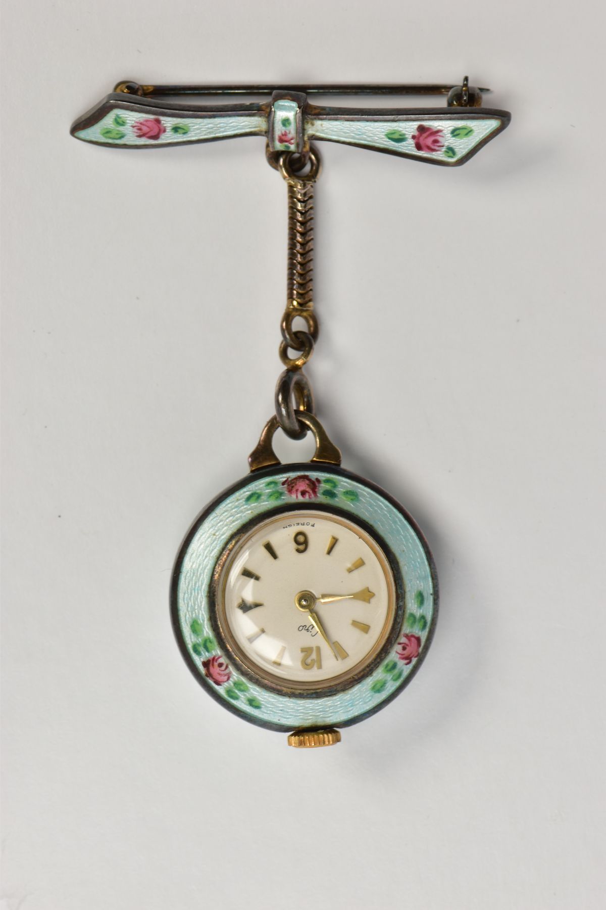 A GUILLOCHE ENAMEL 'CIRO' FOB WATCH, round white dial signed 'Ciro' Arabic twelve and six - Image 2 of 7