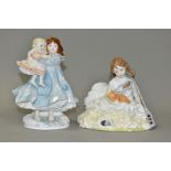 TWO ROYAL WORCESTER LIMITED EDITION FIGURES, comprising 'Love' inspired by the work of the NSPCC,