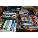 FOUR BOXES OF FICTION AND NON FICTION BOOKS ETC, to include, Colin Dexter Inspector Morse twelve