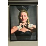 NICK HOLDSWORTH (BRITISH CONTEMPORARY) 'NOUGHTIES PLAYBOY', a portrait of Kate Moss, signed