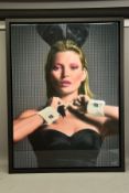 NICK HOLDSWORTH (BRITISH CONTEMPORARY) 'NOUGHTIES PLAYBOY', a portrait of Kate Moss, signed