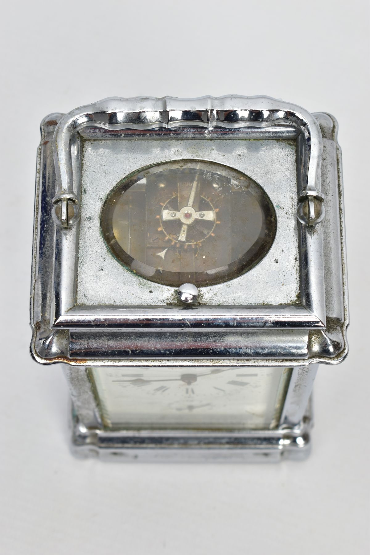 A FRENCH CARRIAGE CLOCK, featuring a white dial signed 'J.Bennett, Paris', Roman numerals, smaller - Image 7 of 8