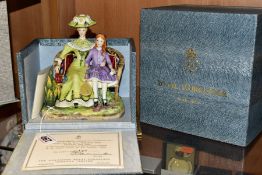 A BOXED ROYAL WORCESTER LIMITED EDITION FIGURE GROUP 'CHARLOTTE AND JANE' FROM THE VICTORIAN SERIES,
