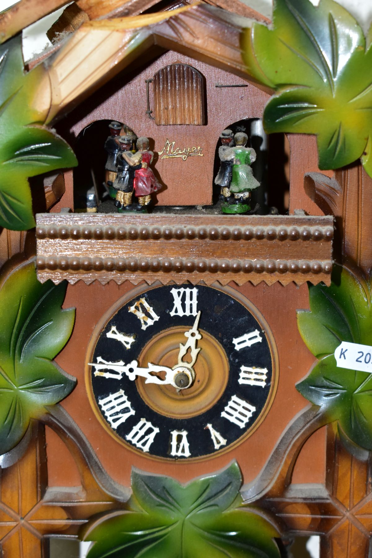 A FORESTALL CUCKOO CLOCK, with dancing couples, pinecone weights and original tag (Condition report: - Image 5 of 5