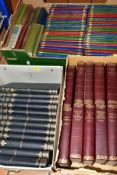 BOOKS, Ninety titles in three boxes including sixteen Charles Dickens novels published by Hazell,