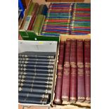 BOOKS, Ninety titles in three boxes including sixteen Charles Dickens novels published by Hazell,