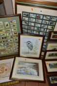 PICTURES AND PRINTS ETC, COMPRISING THREE WATERCOLOURS SIGNED D HULME, a landscape, a Heron and a