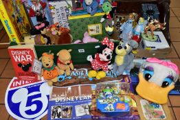 TWO BOXES OF WALT DISNEY RELATED ITEMS, to include a boxed Royal Doulton Disney Showcase