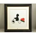 MACKENZIE THORPE (BRITISH 1956) 'A LOAD OF LOVE', a limited edition print of a boy on a tricycle