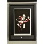 ALEX ROSS (AMERICAN CONTEMPORARY) 'TANGO WITH EVIL' the Clown Prince and Harley Quinn, signed