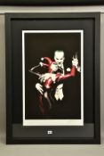 ALEX ROSS (AMERICAN CONTEMPORARY) 'TANGO WITH EVIL' the Clown Prince and Harley Quinn, signed