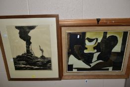 AFTER PABLO PICASSO 'STILL LIFE WITH BUST', a print published by the Pallas Gallery Ltd, framed,