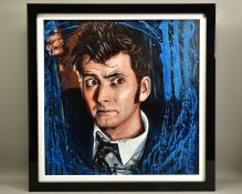 PETE HUMPHREYS (BRITISH CONTEMPORARY) 'Dr WHO - DAVID TENNANT' a portrait of the actor in character,