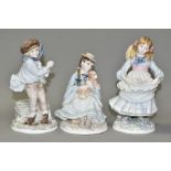 THREE COALPORT LIMITED EDITION FIGURES OF CHILDREN, comprising 'Best Friends' to mark 150th