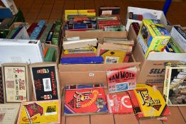 FIVE BOXES OF VINTAGE AND SOME MODERN JIGSAW PUZZLES, approximately sixty eight jigsaws by