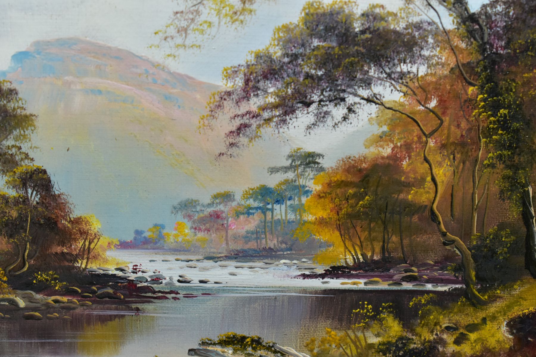 GEORGE WILLIS PRYCE (1866-1949) FOUR RIVER LANDSCAPES, to include an example with figures in a - Image 9 of 13