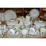 A FIFTY PIECE ROYAL DOULTON TAPESTRY TC1024 DINNER SERVICE, comprising three tureens (in two