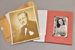 AUTOGRAPHS, Letters and Photographs signed by Hollywood Stars including Bing Crosby, Betty Hutton,