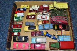 A QUANTITY OF UNBOXED AND ASSORTED PLAYWORN DIECAST VEHICLES, to include Corgi Toys The Saint's