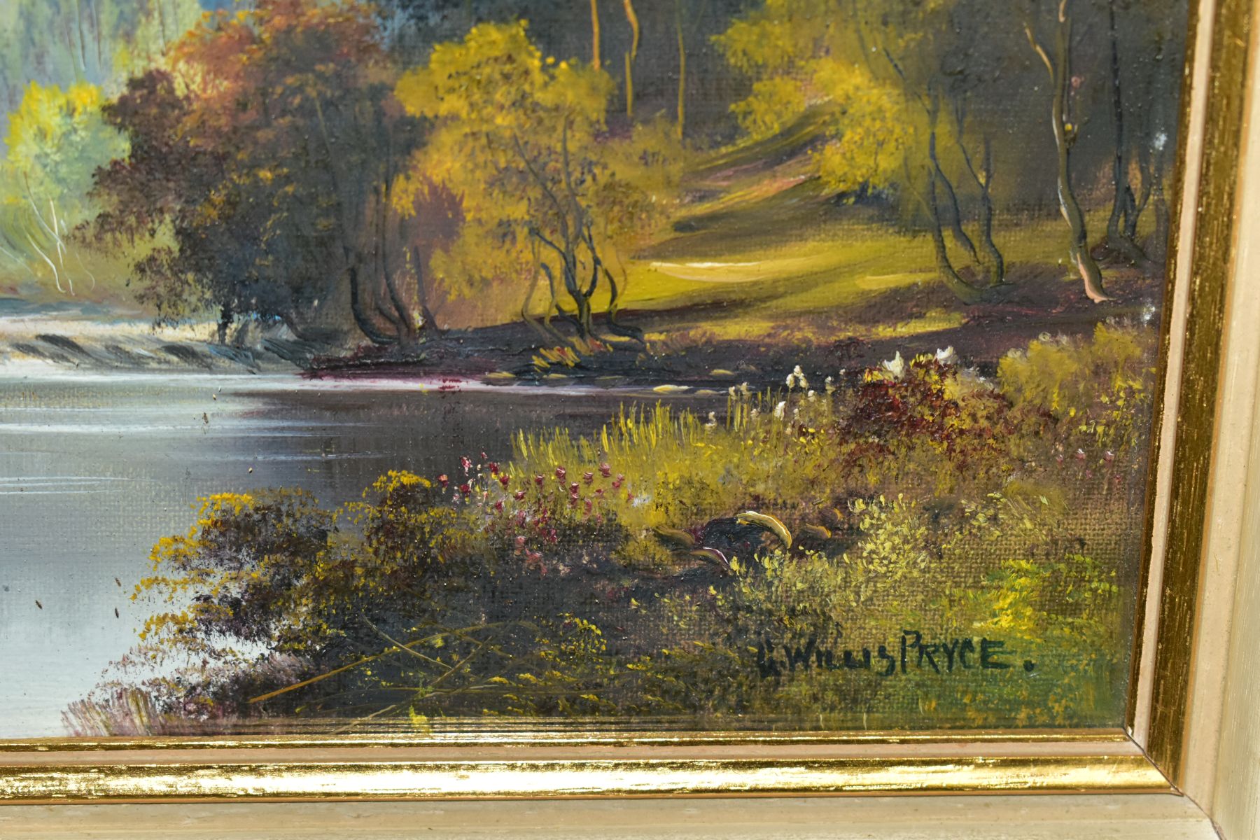 GEORGE WILLIS PRYCE (1866-1949) FOUR RIVER LANDSCAPES, to include an example with figures in a - Image 7 of 13