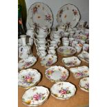 A QUANTITY OF ROYAL CROWN DERBY 'DERBY POSIES' ITEMS, with red backstamps, approximately seventy