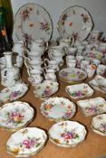 A QUANTITY OF ROYAL CROWN DERBY 'DERBY POSIES' ITEMS, with red backstamps, approximately seventy