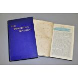 BOOKS, HAYLER; Guy, The Prohibition Movement, Papers and Proceedings of the National Convention