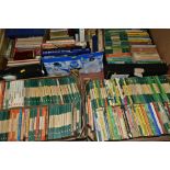 BOOKS, approximately 340 titles in five boxes, the majority of which are in paperback format, mostly