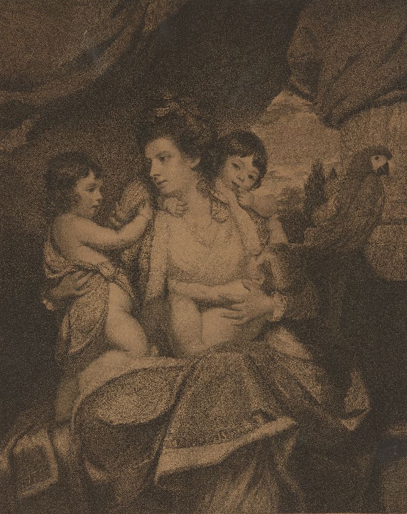 Charles Wilkin, British 1750-1814- Cornelia (Lady Cockburn) and her Children, after Sir Joshua - Image 2 of 8