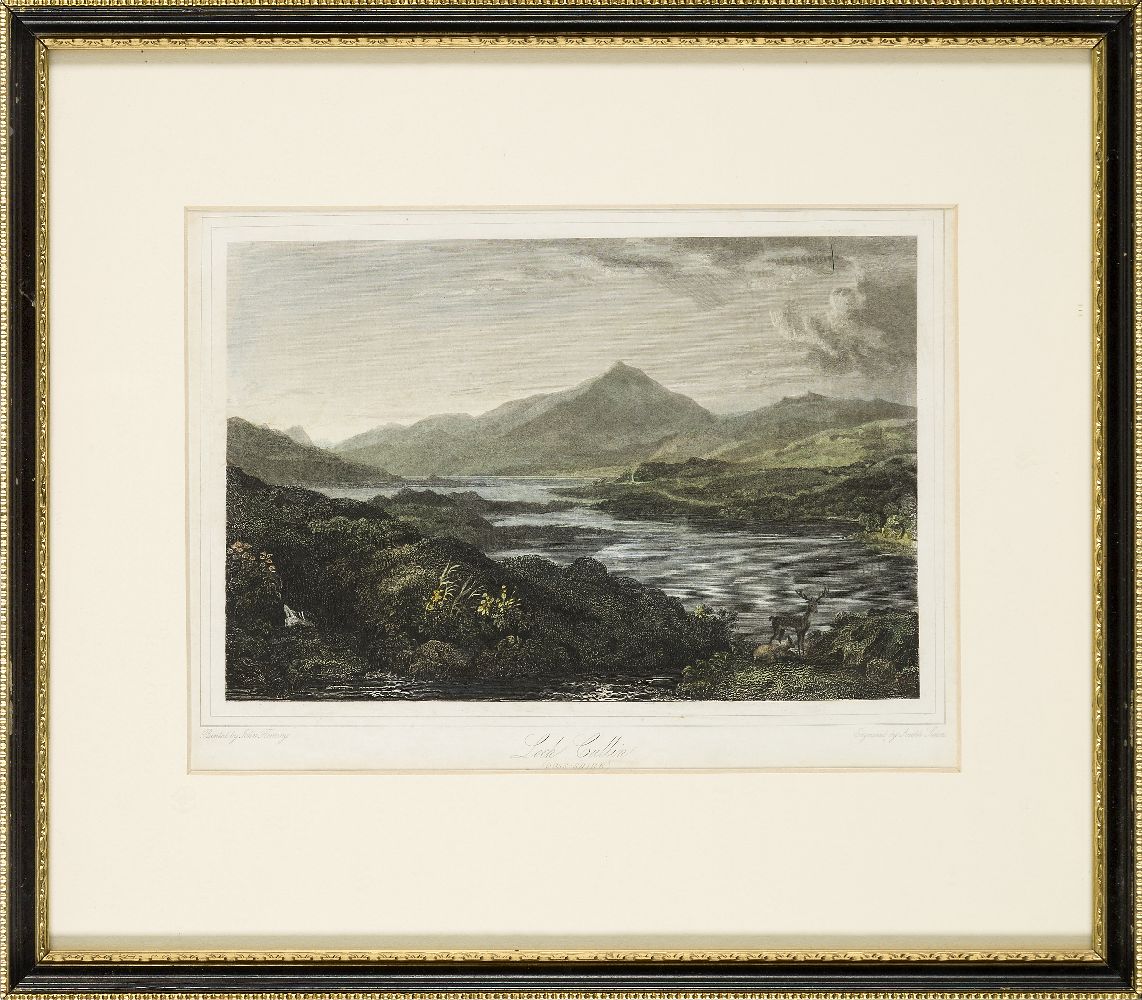 Joseph Swan, Scottish 1796-1872- Loch Arkeg, Loch Cullin and Loch Rannoch, after John Fleming; - Image 17 of 21