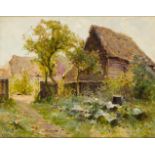 Ernest Charles Walbourn, British 1872-1927- The Forgotten Garden; oil on board, signed with studio