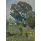 John da Costa, British 1867-1931- A Summer's Day; oil on board, 27.5x19cm, Provenance: with Cider