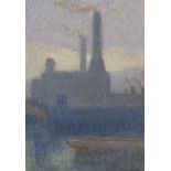 Sidney Walter Stanley, British 1890-1956- Battersea Power Station; pastel, signed, 34.5x24cm (ARR)