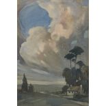 Charles Edward Burton Bernard, British 1890-1977- Storm Brewing; watercolour, signed and dated 1917,