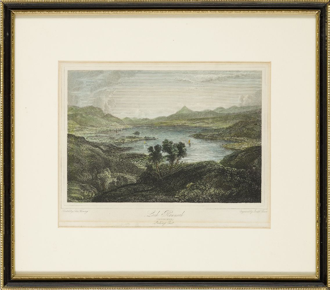 Joseph Swan, Scottish 1796-1872- Loch Arkeg, Loch Cullin and Loch Rannoch, after John Fleming; - Image 20 of 21