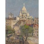 René Sergent, French, late 19th/early 20th century- Le Sacre Coeur; oil on panel, signed and dated