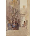 Rosa Wallis, British 1857-c.1938- Studies of Venice; watercolours, three, bears inscriptions to