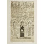 Three framed prints with scenes of Cairo, 19th century, comprising two after Girault de Pringey, and
