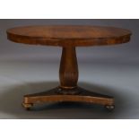 AMENDMENT please note VAT is charged on the hammer price for this Lot. A Regency rosewood tilt top